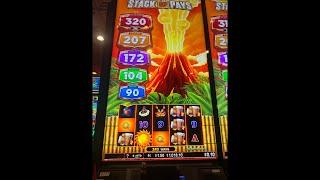 14 handpays! slot chase in Las Vegas with Hot Garbage slots on Stack Up Pays