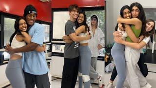 Shivani Paliwal hugging all Now United members