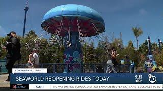 SeaWorld reopening rides today