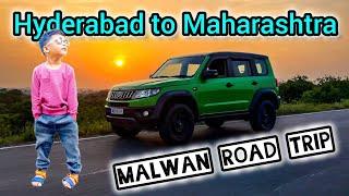 Hyderabad to Maharashtra by Road | Car camping| Car kitchen| Malvan| Bolero Neo | Roadtrip