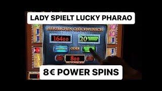 Lucky Pharao 8€ POWER SPINS  MERKUR Magie Spielhalle Casino Spielothek Automaten