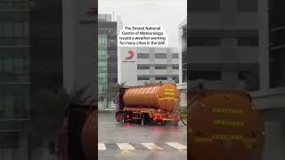 Dubai flooding: Heavy rainfall blocks streets and traps cars
