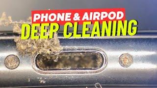 Shocking Phone and AirPod Cleaning Under The Microscope