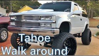 Walk around of my lifted 1998 2 door Chevy Tahoe!