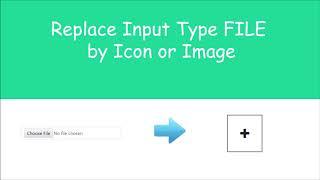 Replace input type file by Icon/Image | Display image uploaded below icon or image | Jquery