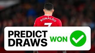 How to PREDICT DRAWS in Football EASILY  with LIVE Example