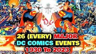 26 (Every) Major DC Events That Transformed DCU From Single Earth Into an Omniverse - 1930 to 2023