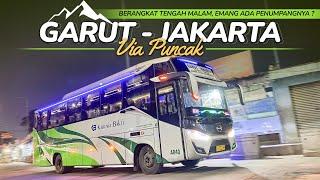 Taking a Bus Late at Night, It Turns Out...?? | Karunia Bakti Trip GARUT - JAKARTA via PUNCAK