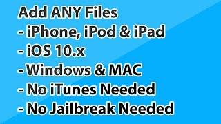 How to Transfer files to iPhone iPod & iPad without iTunes and NO Jailbreak NEEDED [How-To]
