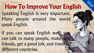 How To Improve Your English || Graded Reader || Learning English