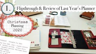 2020 Christmas Planning in an A5 Filofax - PART 1 - Flip & Review of Last Year