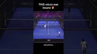 THIS return was insane  #shorts #padel