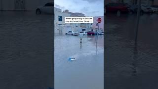 Rain in Abu Dhabi #dubai #uae #2024 #storm #shorts