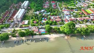 Aerial View Gertak Sanggul Penang - 4K