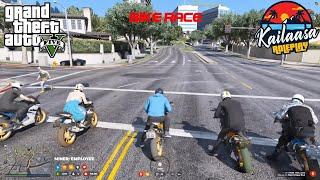 How I won 1.6 million prize? GTA V ROLEPLAY | Thrilling BIKE RACE | KAILAASA TAMIL RP SERVER