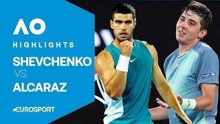 Alexander Shevchenko vs Carlos Alcaraz | Round One | Australian Open 2025 Extended Highlights 