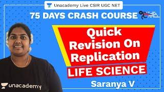 75 Days CSIR-UGC NET Crash Course | Replication | Life Science | Unacademy Live CSIR UGC NET