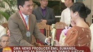 UB: Emil Sumangil, kabilang sa binigyan ng Gawad Justice Felix Angelo Bautista Award