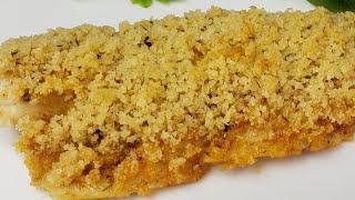 EASY BAKED POLLOCK WITH CRISP HERB PANKO BREADCRUMBS