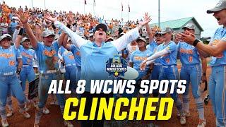 Every 2025 WCWS team's winning moment from softball super regionals