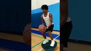 Heavy Ball Training + Pivot Foot Work Basketball skill development #bballshorts #ballislife