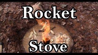 Rocket Stove / Fire Log How To with a Wood Log