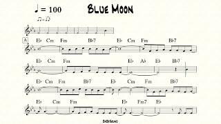 Blue Moon Melody With Metronome (BPM 100)