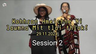 Kohhran Hmeichhe Ni hmanna hlimawm Session -2. Hmuhnawm Turu e.