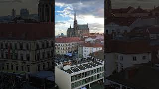 Brno city top view from Old Town Hall