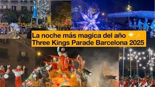 [4K] Cabalgata de los Reyes Magos en Barcelona 2025 | Three Wise Men arrive in Barcelona #reyesmagos