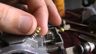 How to adjust air mixture screw jet on yamaha 20hp 25hp 2 stroke outboard motor