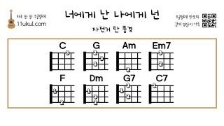 너에게 난 나에게 넌(자전거 탄 풍경) 쉬운곡 기초 코드 악보 연주