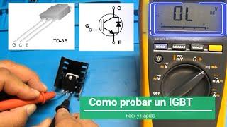 Como probar un IGBT