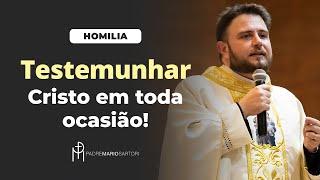 #HOMILIA Testemunhar Cristo em toda ocasião | Padre Mario Sartori