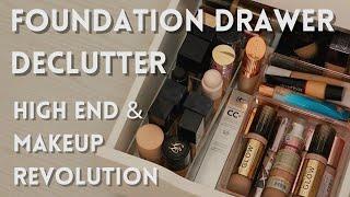 Decluttering My High End Foundations & more | Dive deep into my Makeup Collection & Declutter Series
