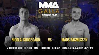 Nicolai Krogsgård (CSA.dk) Vs. Mads Rasmussen (Aarhus Fight Academy)