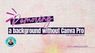 Master background removal with Canva free