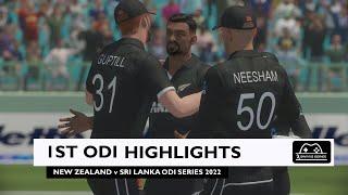 New Zealand v Sri Lanka - 1st ODI 2022 | Bay Oval, Mount Maunganui | Gaming Series (Cricket 22)