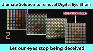 Illusion color of subpixel rendering strain "YOUR vision" every second║ 強光亞像素渲染的幻覺彩色：每秒都在眩目你「對焦系統」