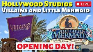 LIVE Hollywood Studios Villains & Little Mermaid Shows Opening Day | Walt Disney World Livestream