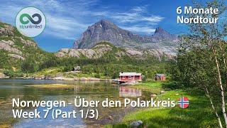 Baden am Polarkreis-Norwegen Roadtrip im 4x4-Camper-Specials eines Expeditionsmobils Woche 7 (1/3)