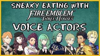 Sneaky Eating Challenge with the Voice Actors of Fire Emblem Three Houses | CASUAL MODE