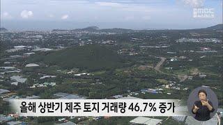 올해 상반기 제주 토지 거래량 46.7% 증가