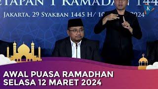 Pemerintah: Awal Puasa Ramadhan 1445 H Jatuh pada Selasa 12 Maret 2024