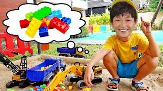 [30분] 예준이의 자동차 장난감 조립놀이 게임플레이 트럭 조종놀이 Block Toy Assembly with Truck Car Toy