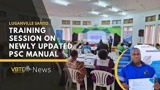 PSC team conducts training on revised manual for public service heads in Luganville | VBTC News