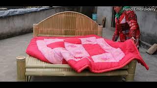 How to make diy bamboo weaving bed ?