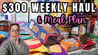 $300 WEEKLY GROCERY HAUL & MEAL PLAN FOR LARGE FAMILY OF 6//FEBRUARY 2024