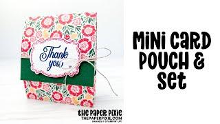Mini Card Pouch & Set Tutorial