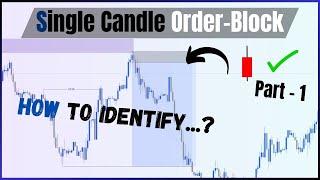 Single candle order block explained | most power-full POI zone in the market.